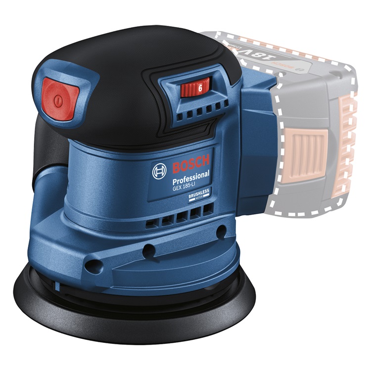 LIJADORA ROTO ORBITAL GEX 185-LI  SB BOSCH BARETOOL