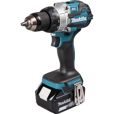 TALADRO PERCUTOR DHP489 1/2" 18V + 2 BAT. 3AMP + CARG. + MAKPACK MAKITA