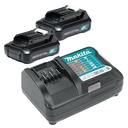 KIT TALADRO PECUTOR HP333 + ATORNILLADOR TD110 + 2 BAT. 1.5AH + CARG. +(BAT 12V-5AMP) MAKITA