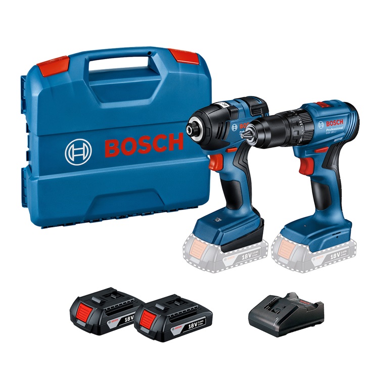LLAVE DE IMPACTO GDR 18V-200 + TALADRO PERCUTOR GSB 185 LI COMBO BOSCH 