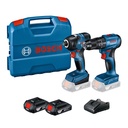 LLAVE DE IMPACTO GDR 18V-200 + TALADRO PERCUTOR GSB 185 LI COMBO BOSCH 