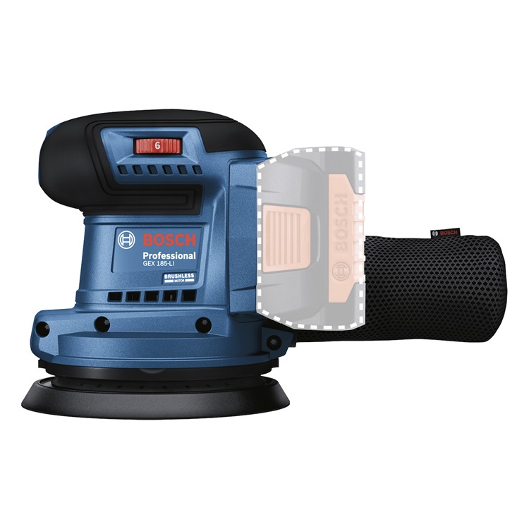 LIJADORA ROTO ORBITAL GEX 185-LI  SB BOSCH BARETOOL