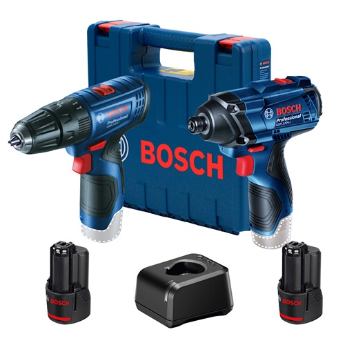 COMBO ATORNILLADOR 12V GSB 120 LI + GDR 120 LI BOSCH HERRAMIENTA COMPLETA