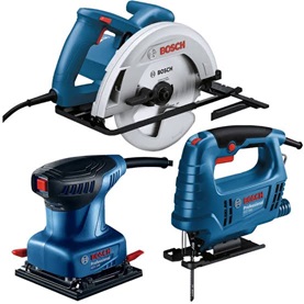 SIERRA CIRCULAR GKS 150+ SIERRA CALADORA GST 680 + LIJADORA ORBITAL GSS 140 (COMBO) BOSCH  