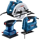 SIERRA CIRCULAR GKS 150+ SIERRA CALADORA GST 680 + LIJADORA ORBITAL GSS 140 (COMBO) BOSCH  